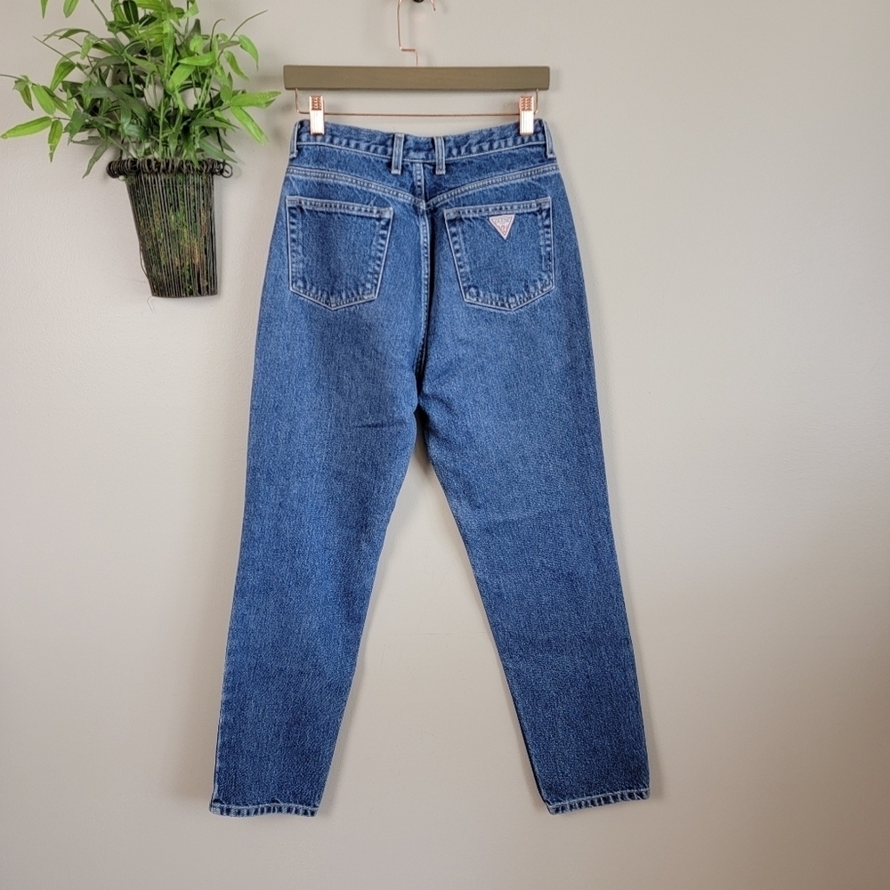Vintage Guess Jeans Original 050 Classic Fit Narrow Tapered Leg High Rise Mom - Picture 2 of 11